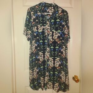 Floral Button-Up Dress